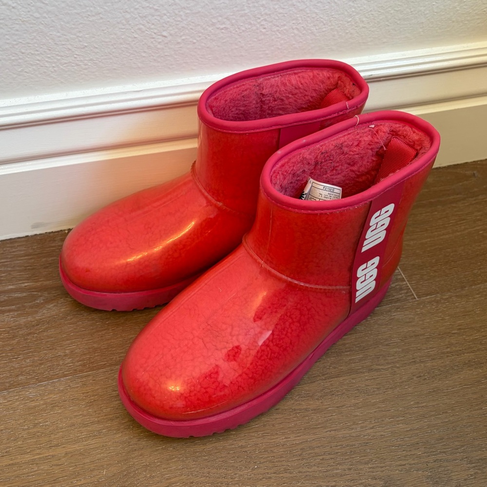 UGG Red Clear Ankle Boot - image 3